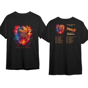 Judas Priest Invincible Shield Tour  2 Sided Metal Concert T-Shirt